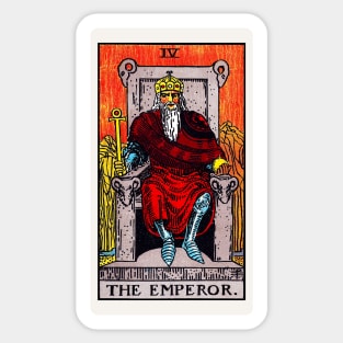 Card #4 - The Emperor - Rider Waite Smith Tarot Sticker